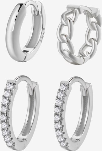 Hey Happiness Earrings 'Eternal' in Silver: front