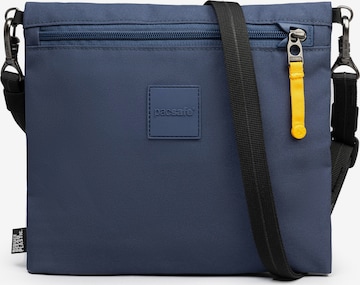 Borsa a tracolla di Pacsafe in blu: frontale