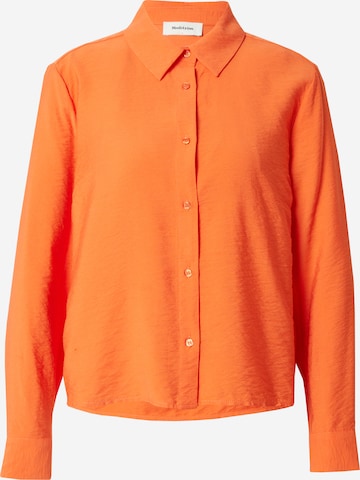 modström Μπλούζα 'Hudges' σε πορτοκαλί: μπροστά