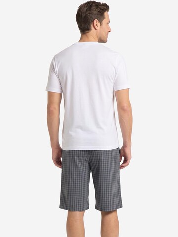 Hanro Pyjama kurz 'Night & Day' in Weiß
