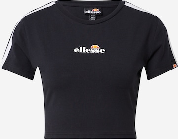ELLESSE Shirt 'Latus' in Zwart: voorkant