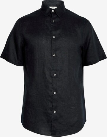 Marks & Spencer Regular fit Button Up Shirt in Black: front