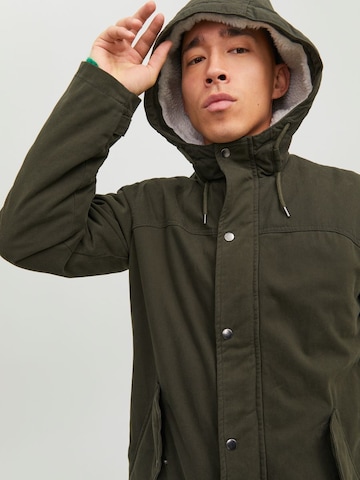 JACK & JONES Between-Seasons Parka 'State' in Green