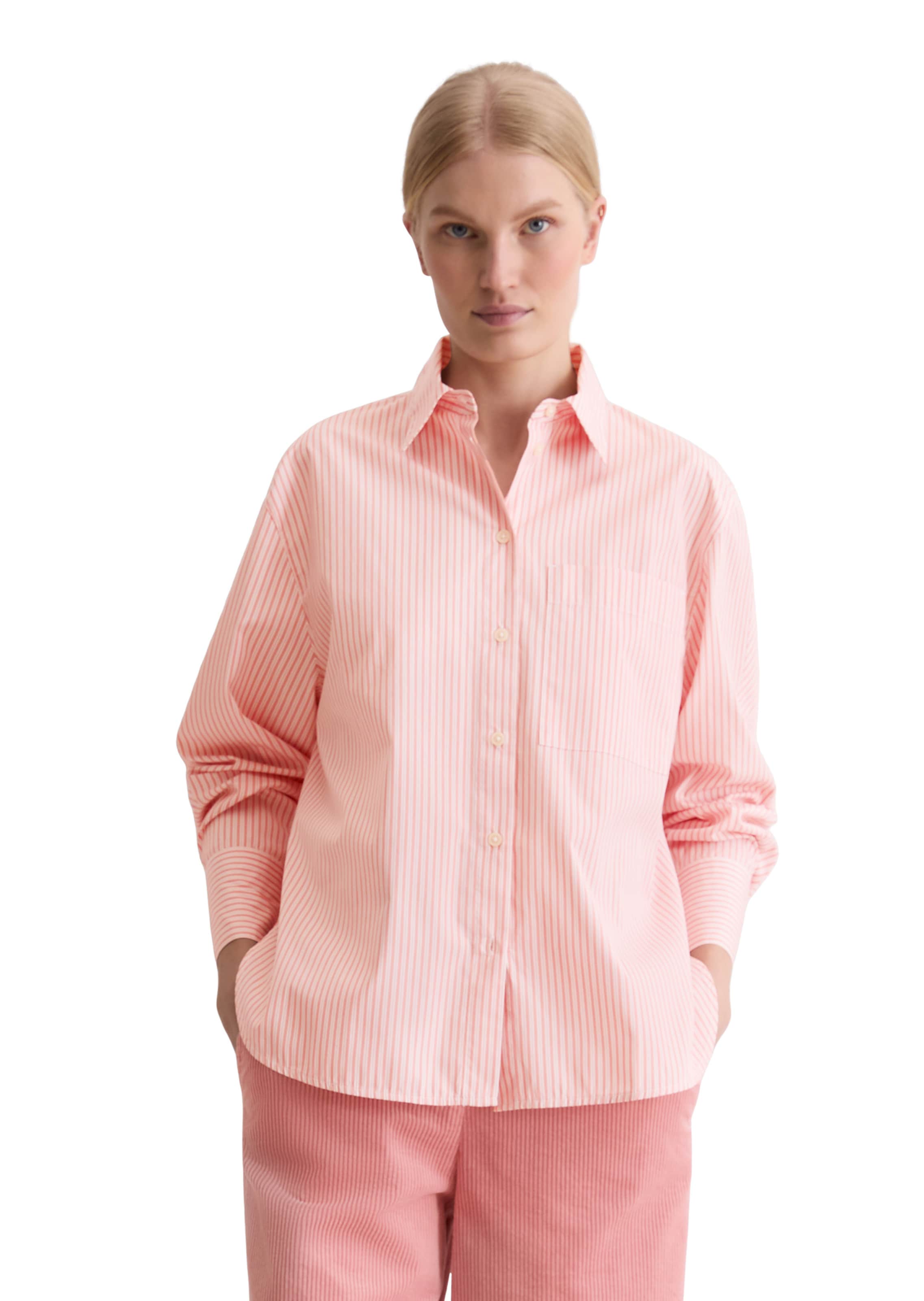 Marc O'Polo Blouse in Roze: voorkant
