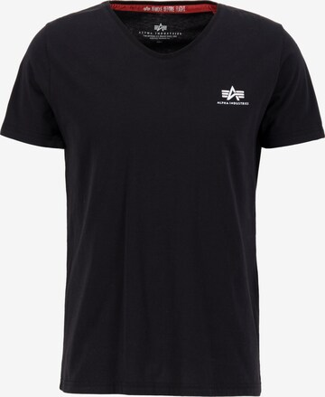 T-Shirt ALPHA INDUSTRIES en noir : devant