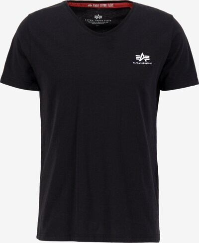 ALPHA INDUSTRIES T-Shirt in schwarz / weiß, Produktansicht