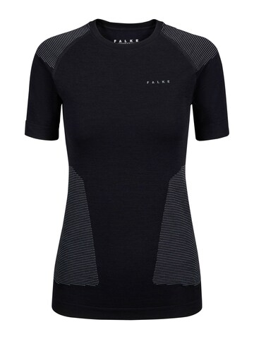 FALKE Base Layer 'Backpack-Ready' in Black: front