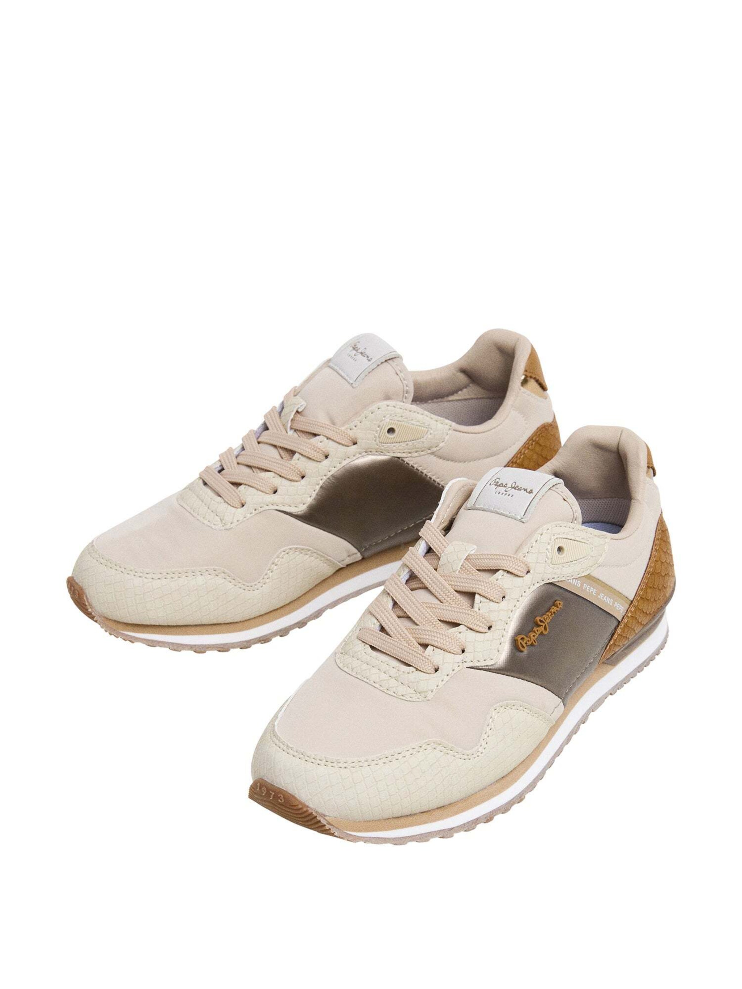 Baskets basses 'London' Pepe Jeans en beige