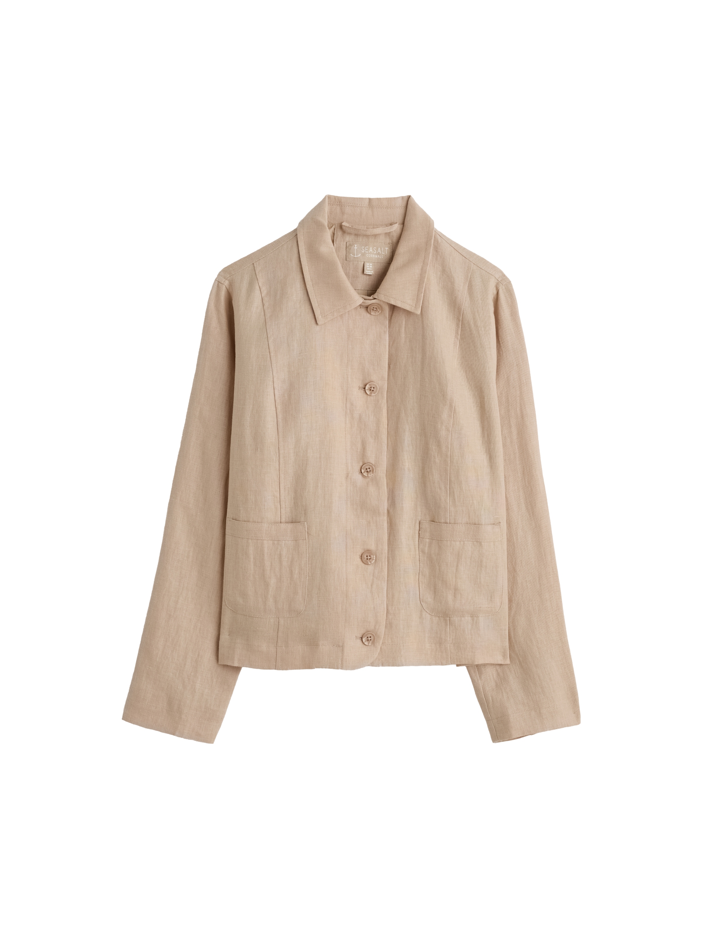 Seasalt Cornwall Tussenjas 'Arame' in Beige: voorkant