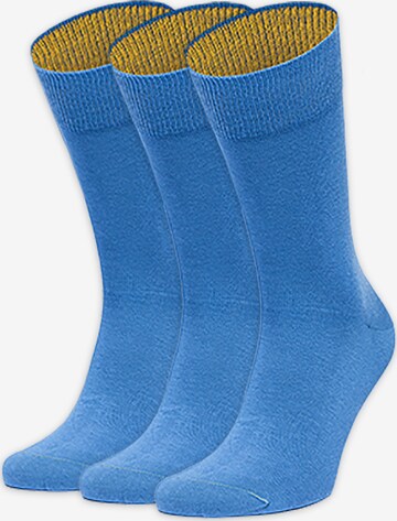 Von Jungfeld Socks in Blue: front