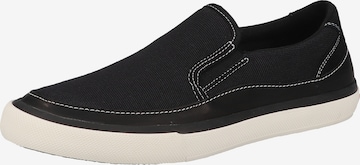 CLARKS Classic Flats in Black: front
