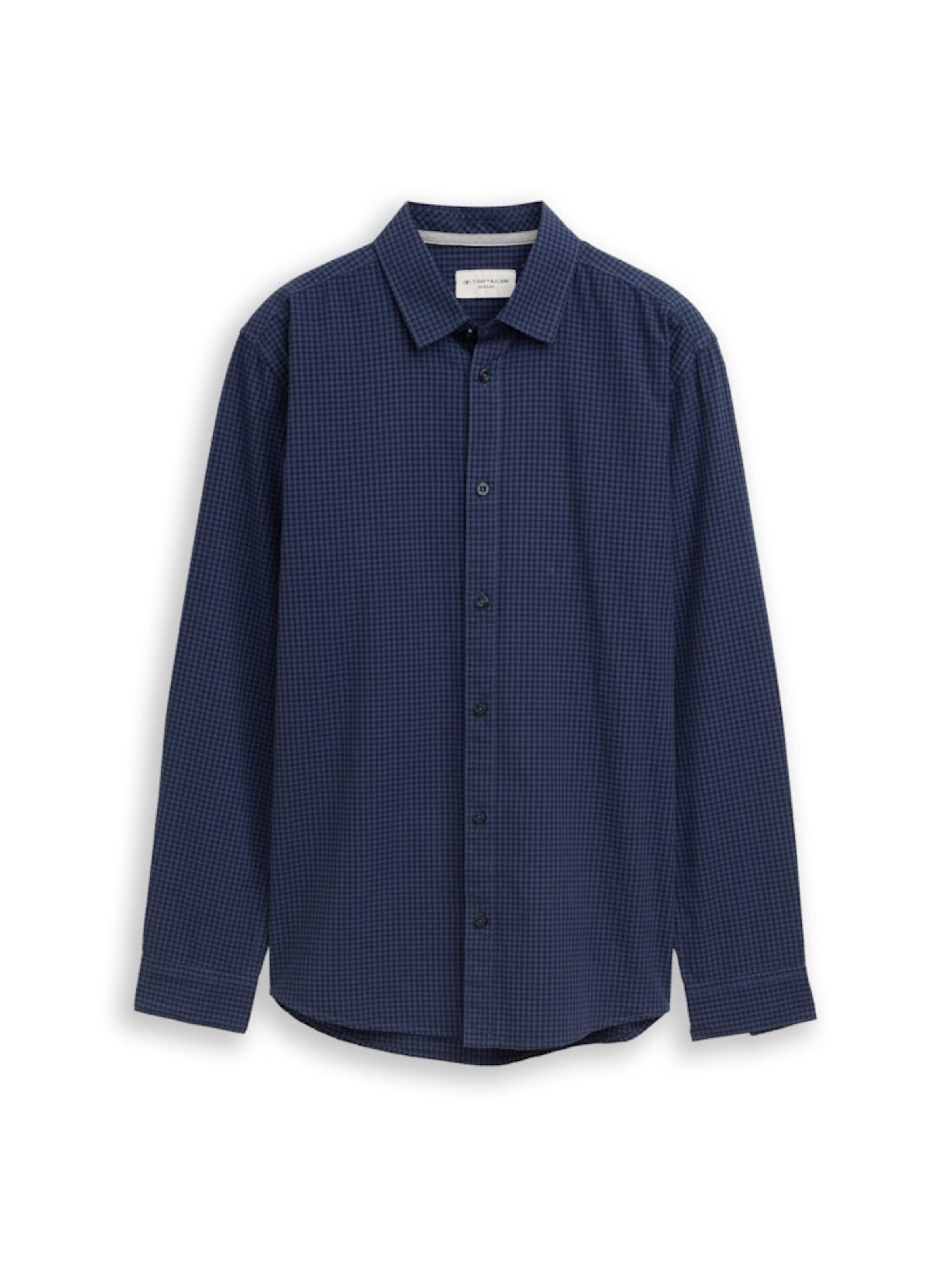 TOM TAILOR Regular fit Button Up Shirt in Blue: front