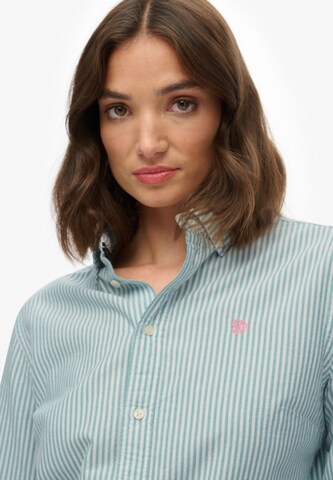 Superdry Blouse 'Oxford' in Groen