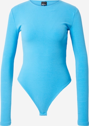 Gina Tricot - Camisa body 'Maggie' em azul: frente