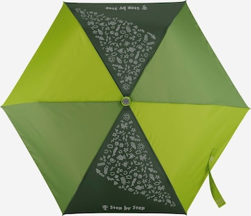 STEP BY STEP Regenschirm in Grün: Vorderseite