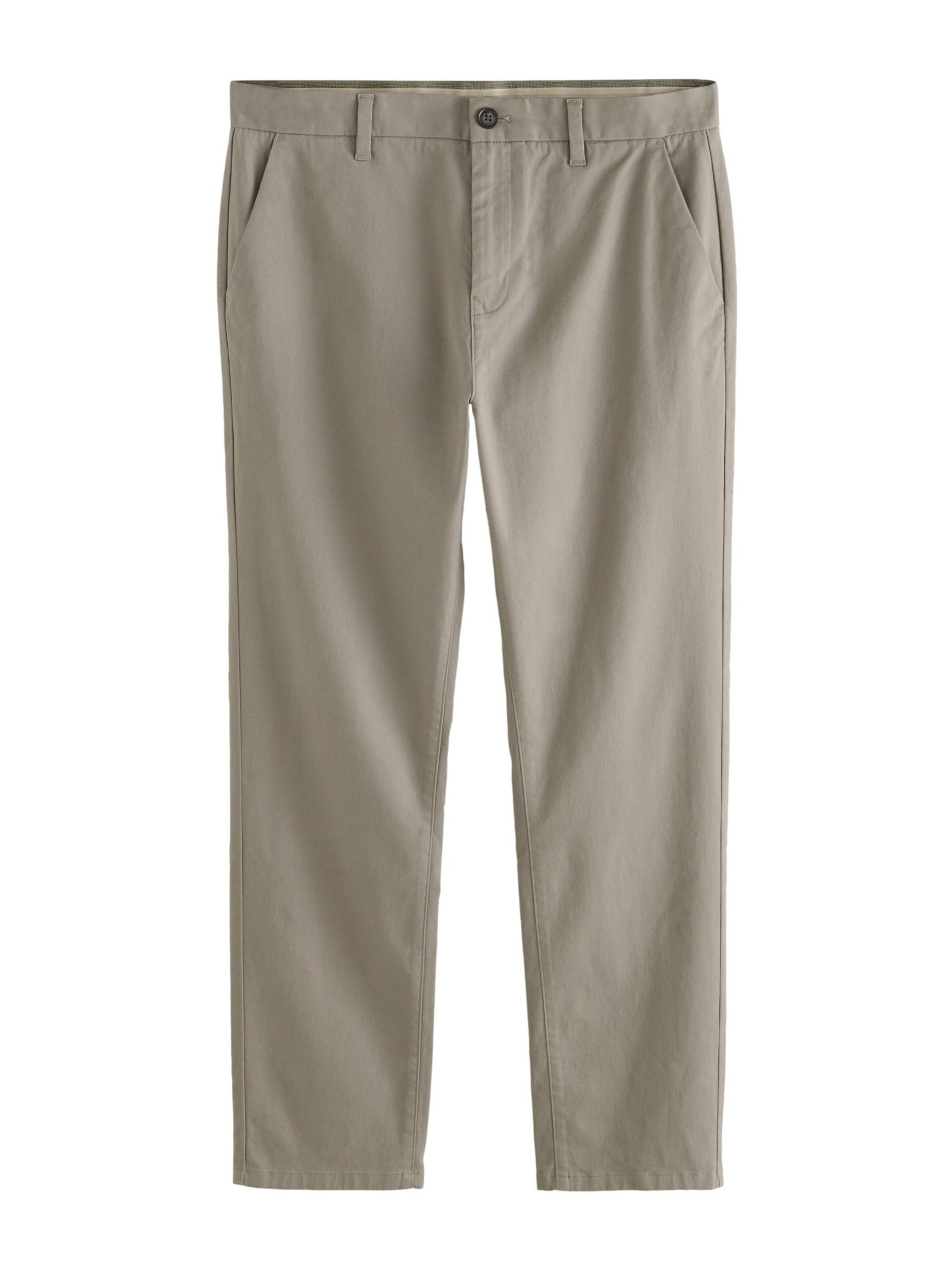 Next Слим Брюки-чинос в Серый: спереди