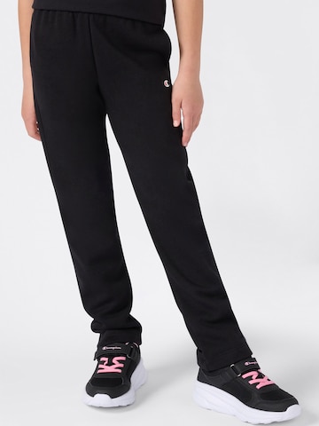 Champion Authentic Athletic Apparel Regular Trousers in Black: front