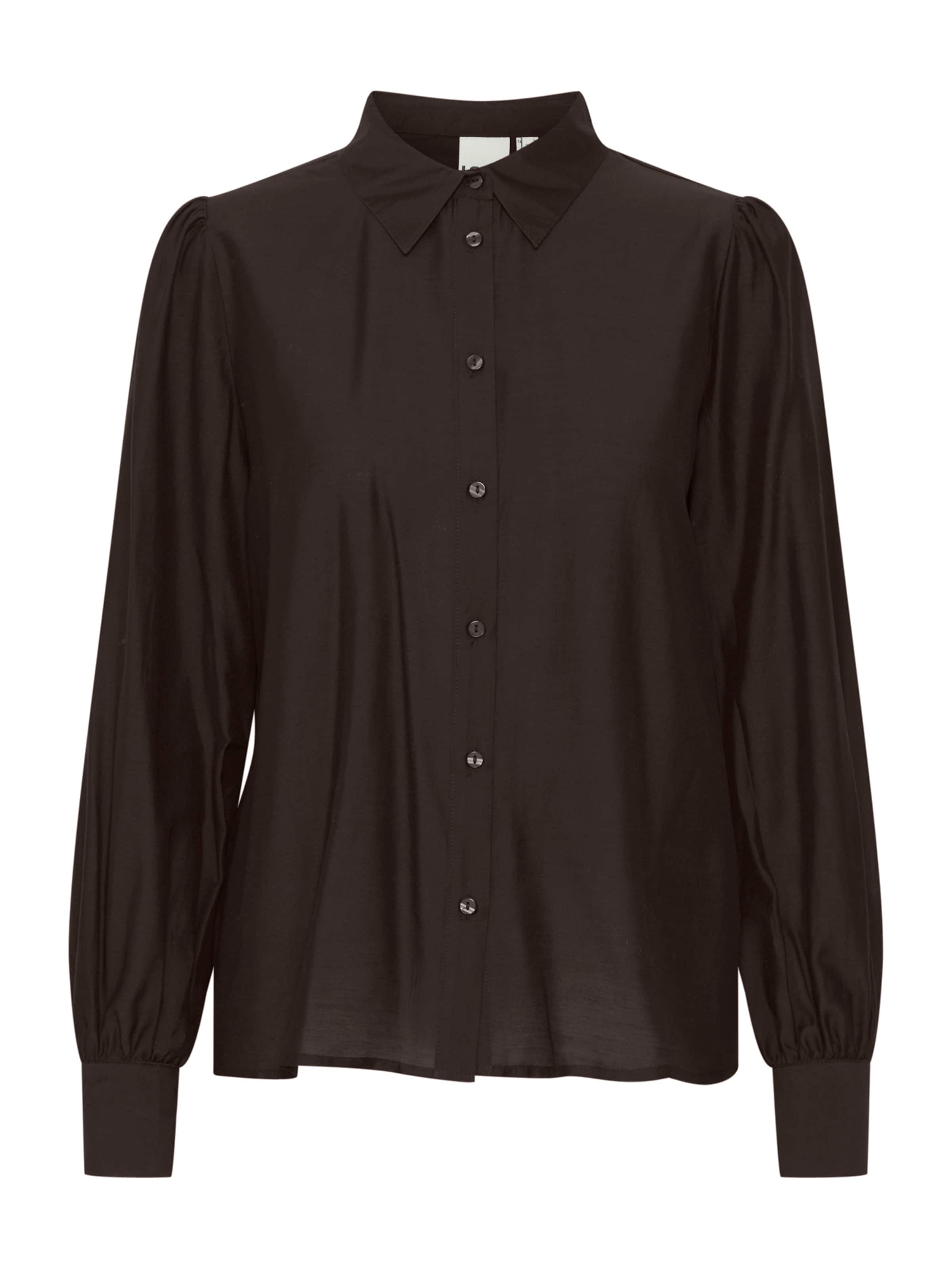 Chemisier 'IH KARLANI' ICHI en noir : devant