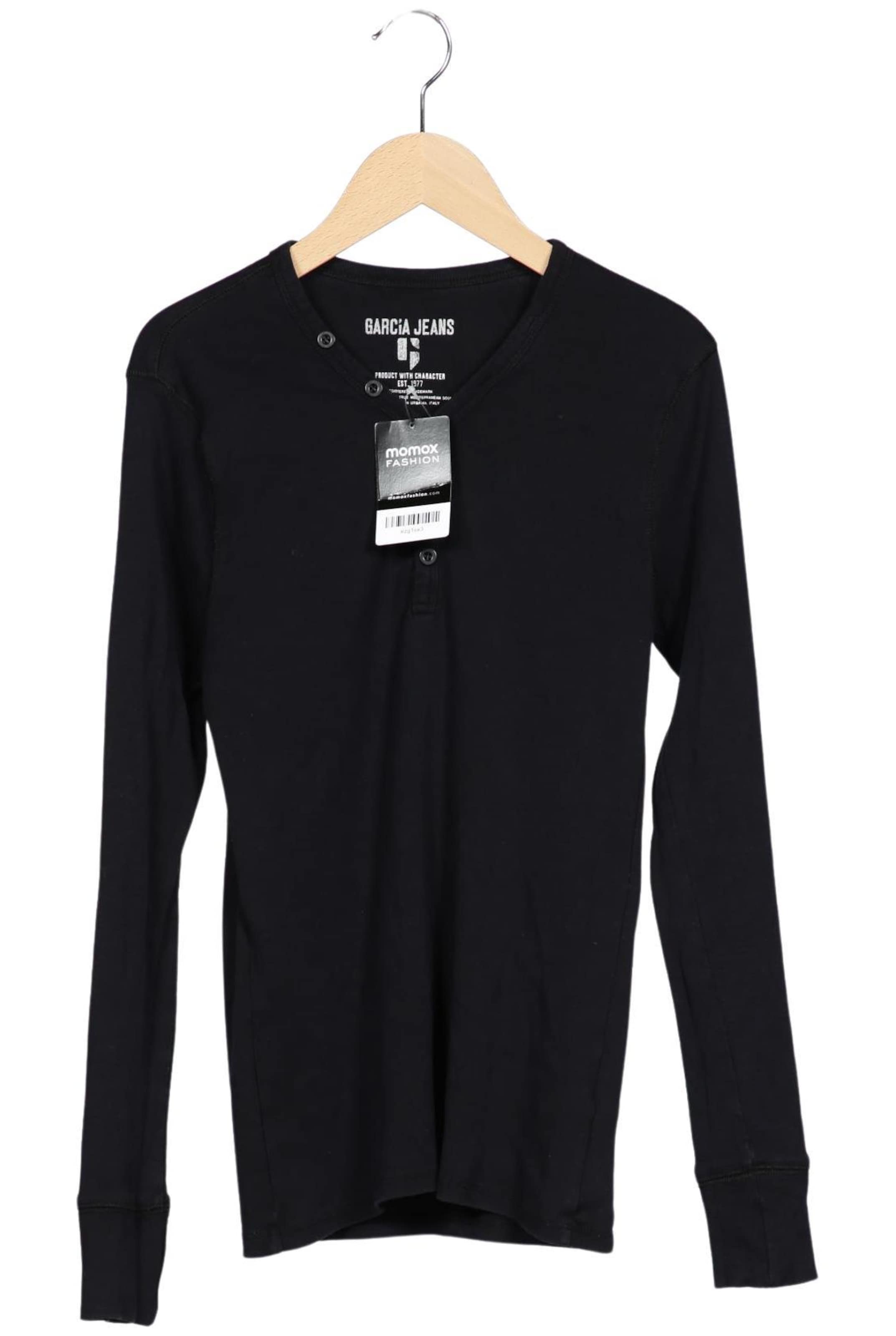 GARCIA Langarmshirt S in Schwarz: Vorderseite