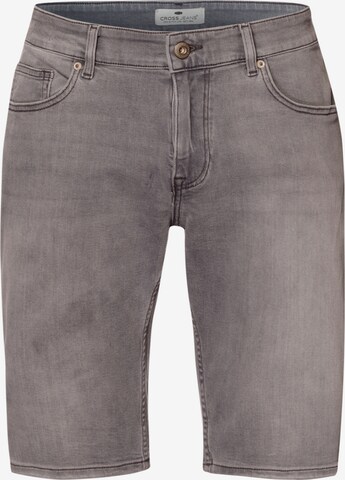 CROSS JEANS Shorts 'Leom' in Grau: Vorderseite