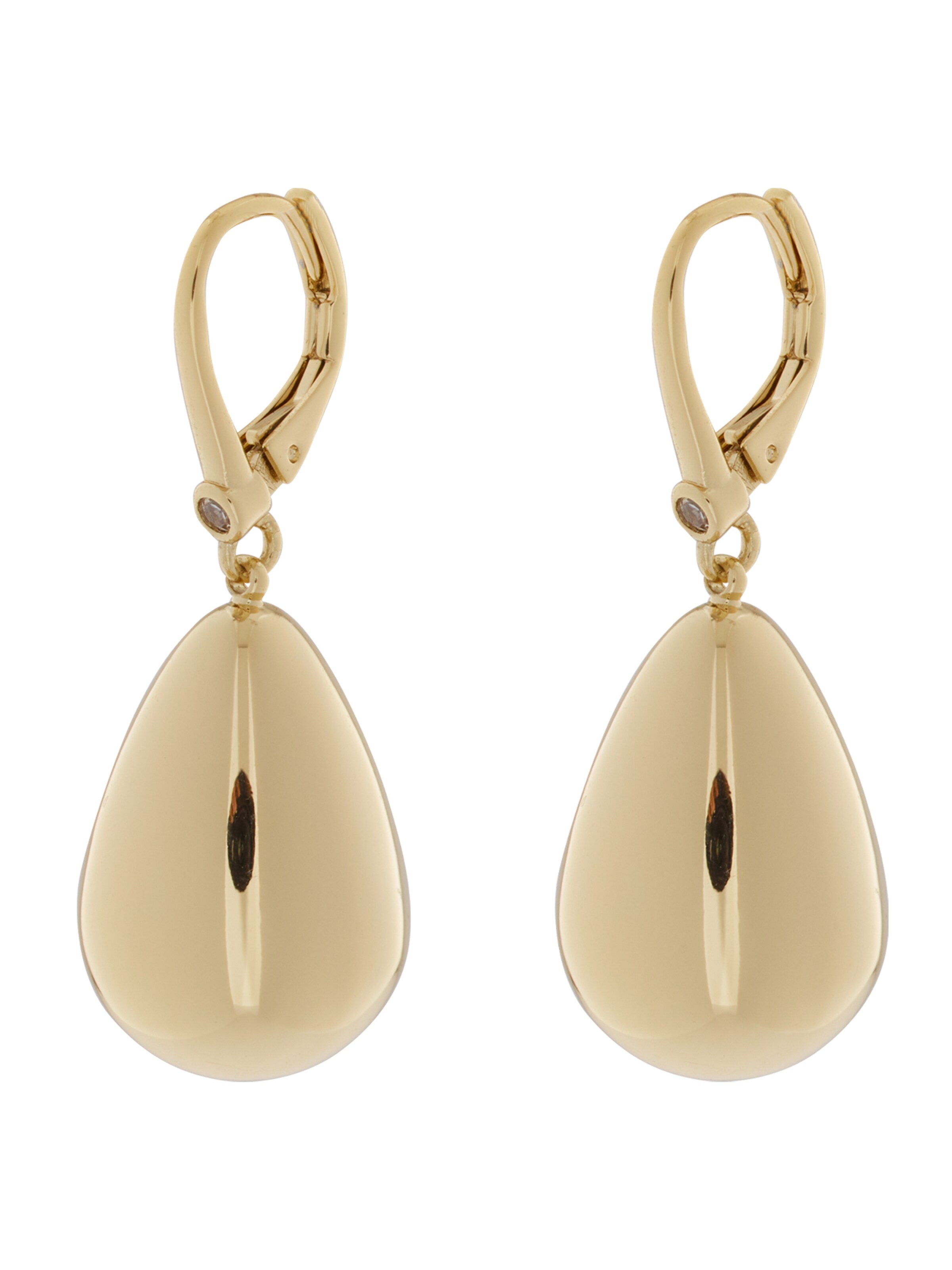 DKNY Náušnice – zlatá: přední strana