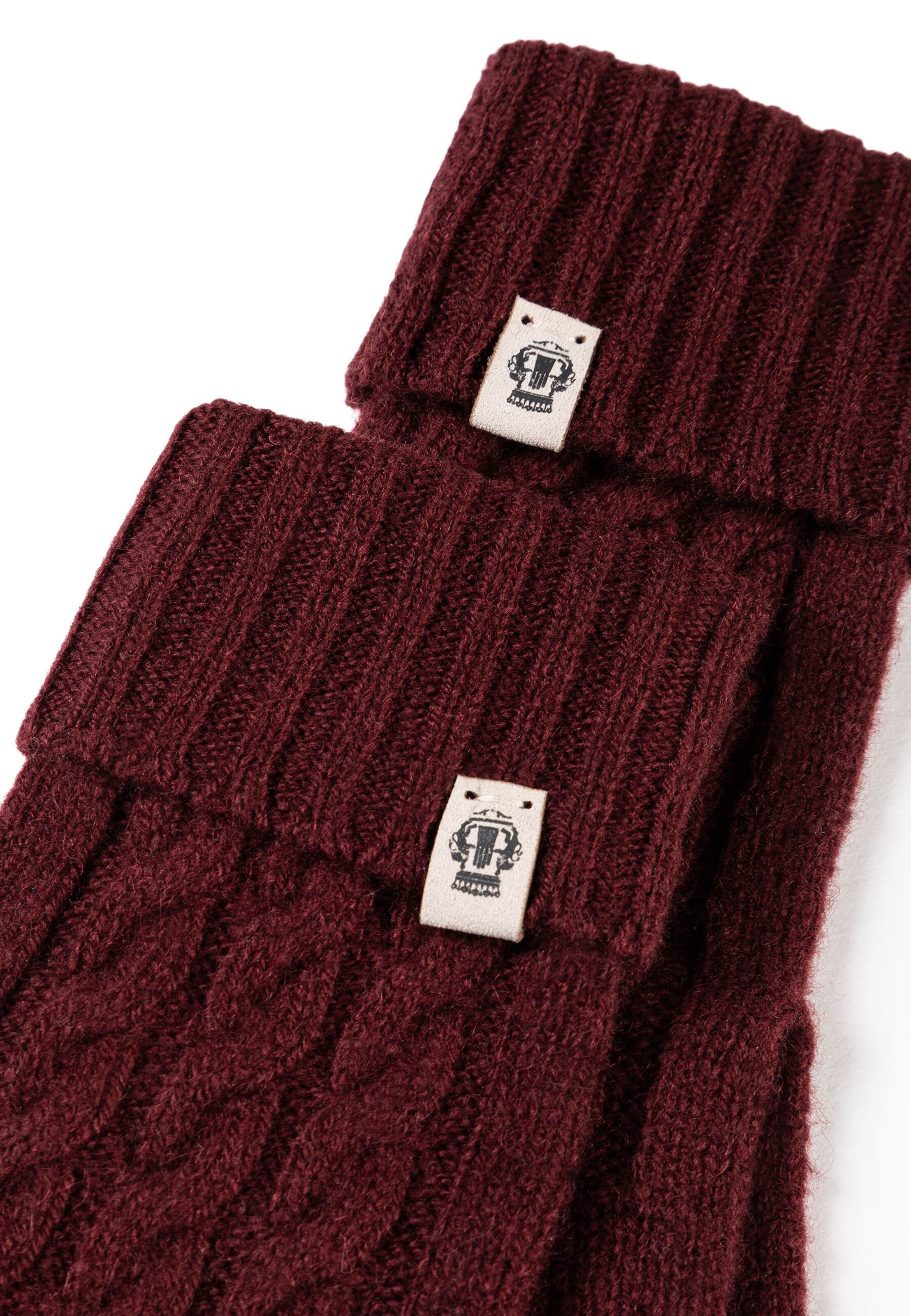 Roeckl Vingerhandschoenen ' CABLED CHARM' in Rood