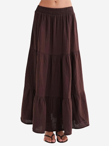 MixRay Skirt in Brown: front