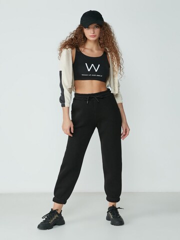 C&City Tapered Hose in Schwarz: Vorderseite