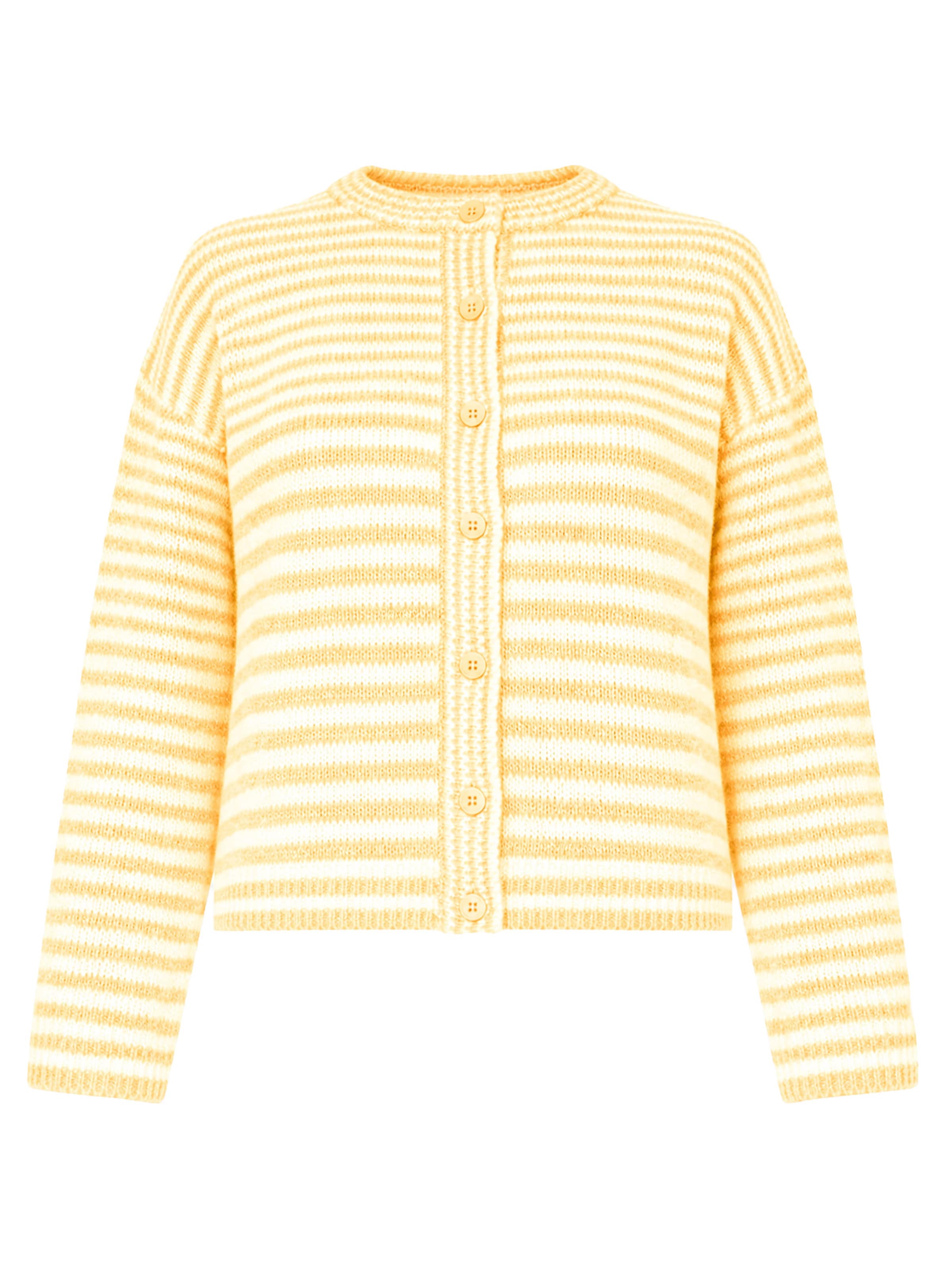 SASSYCLASSY Strickjacke‌‌ in Gelb: Vorderseite