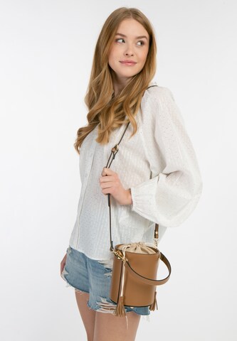 IZIA Handbag in Brown: front