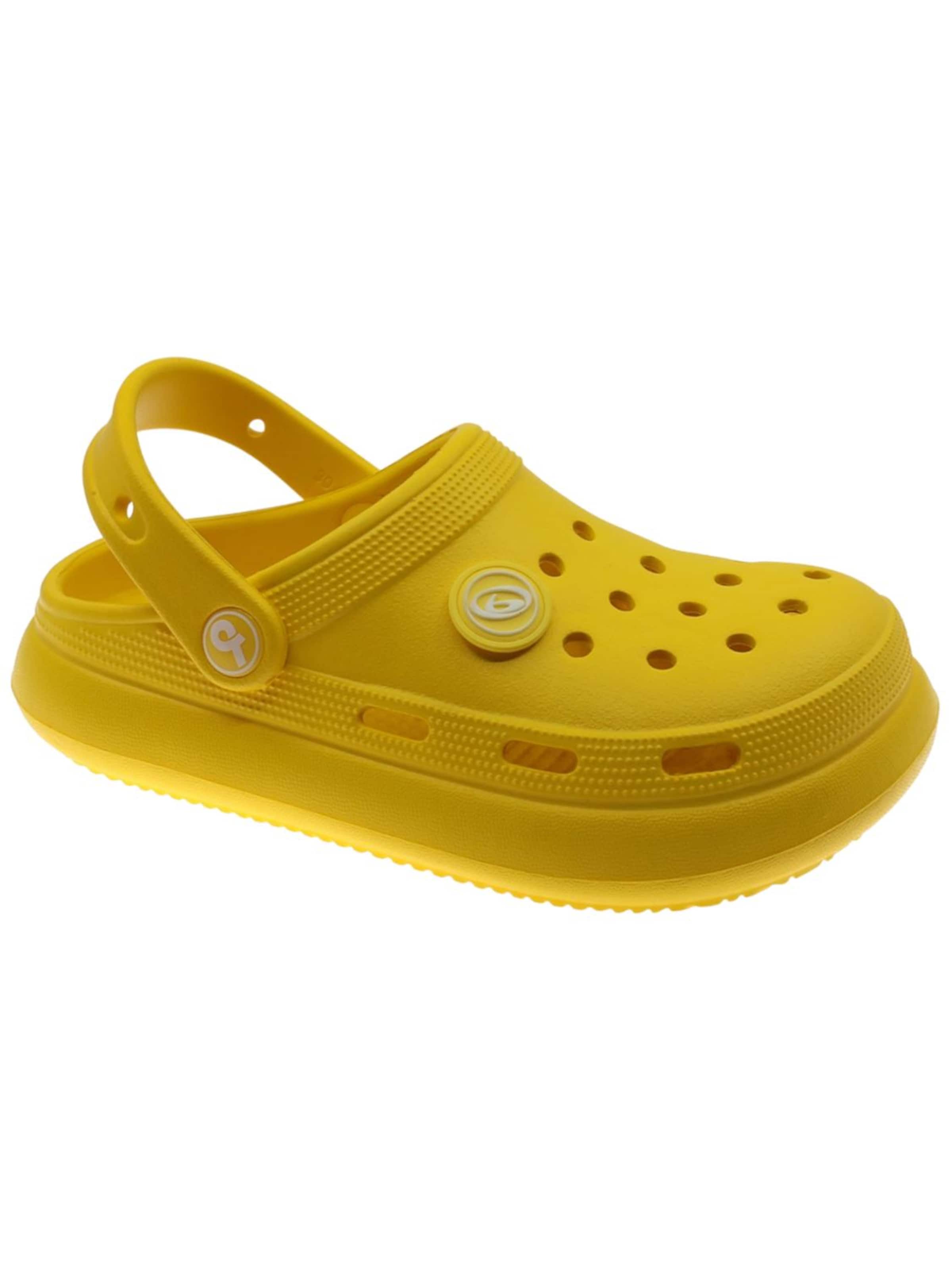 Beppi Sandaler 'Eva Clog' i gul: forside