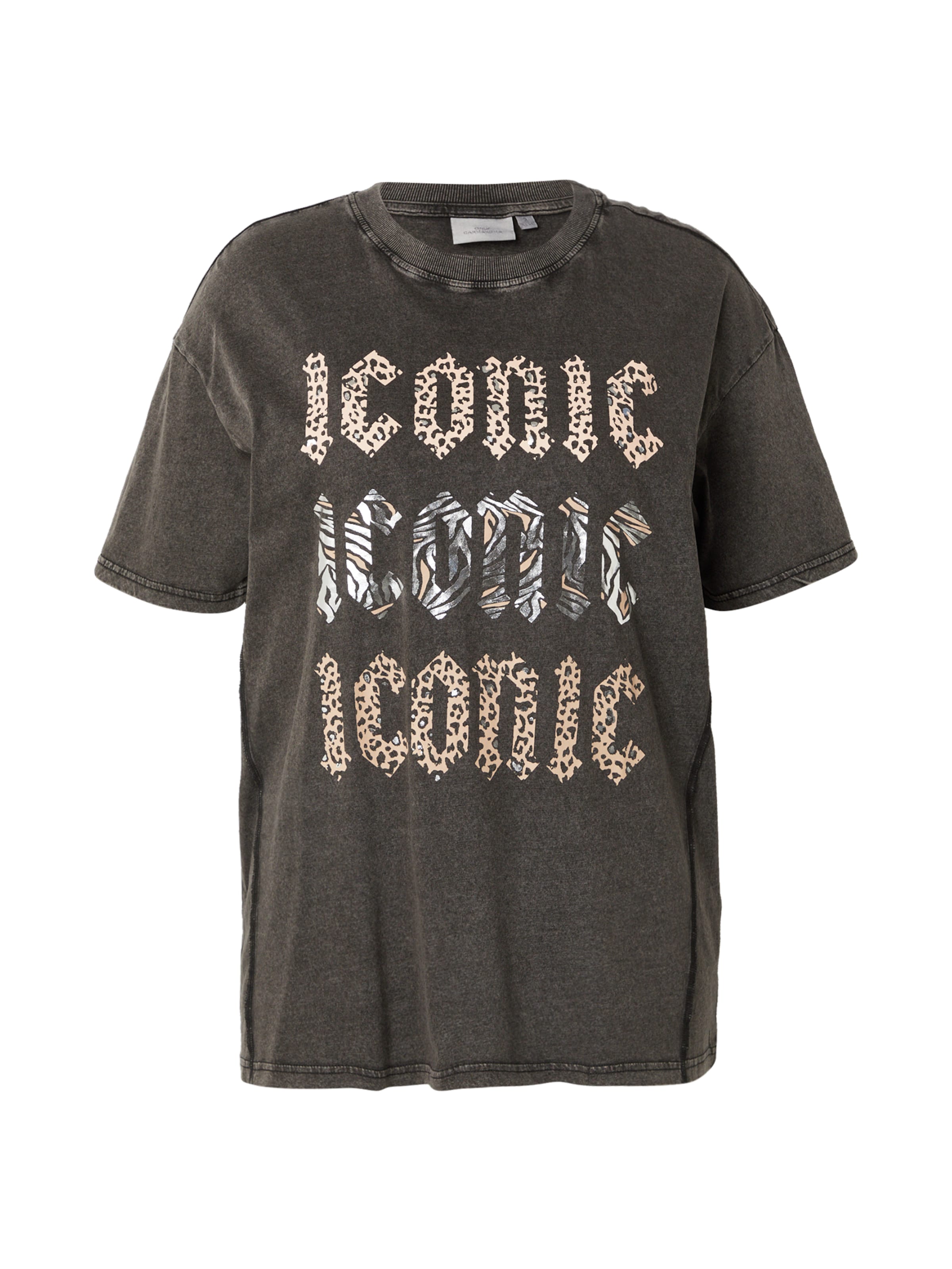 ONLY Carmakoma Μπλουζάκι 'CARTICO' σε μαύρο: μπροστά