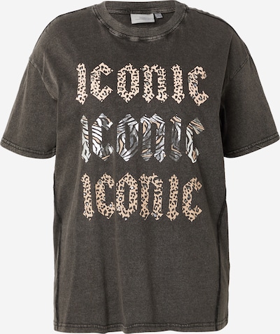 ONLY Carmakoma Majica 'CARTICO' u ecru/prljavo bijela / crna / srebro, Pregled proizvoda