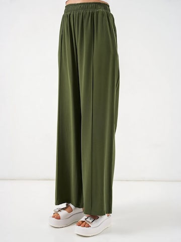 Wide Leg Pantalon 'Hose' Bigdart en vert