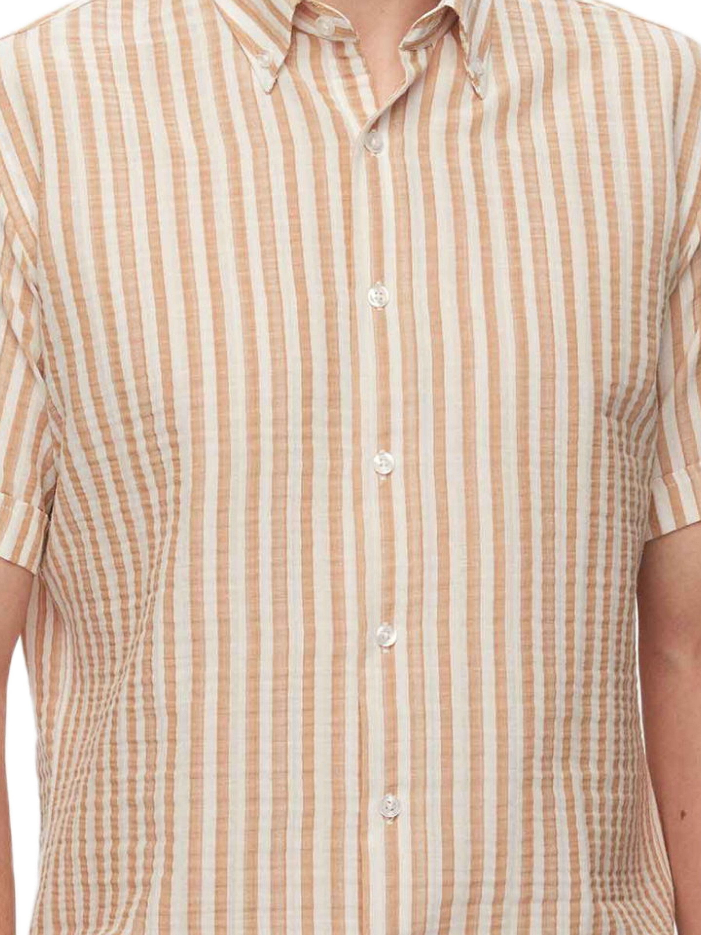 D’S Damat Regular fit Overhemd in Beige