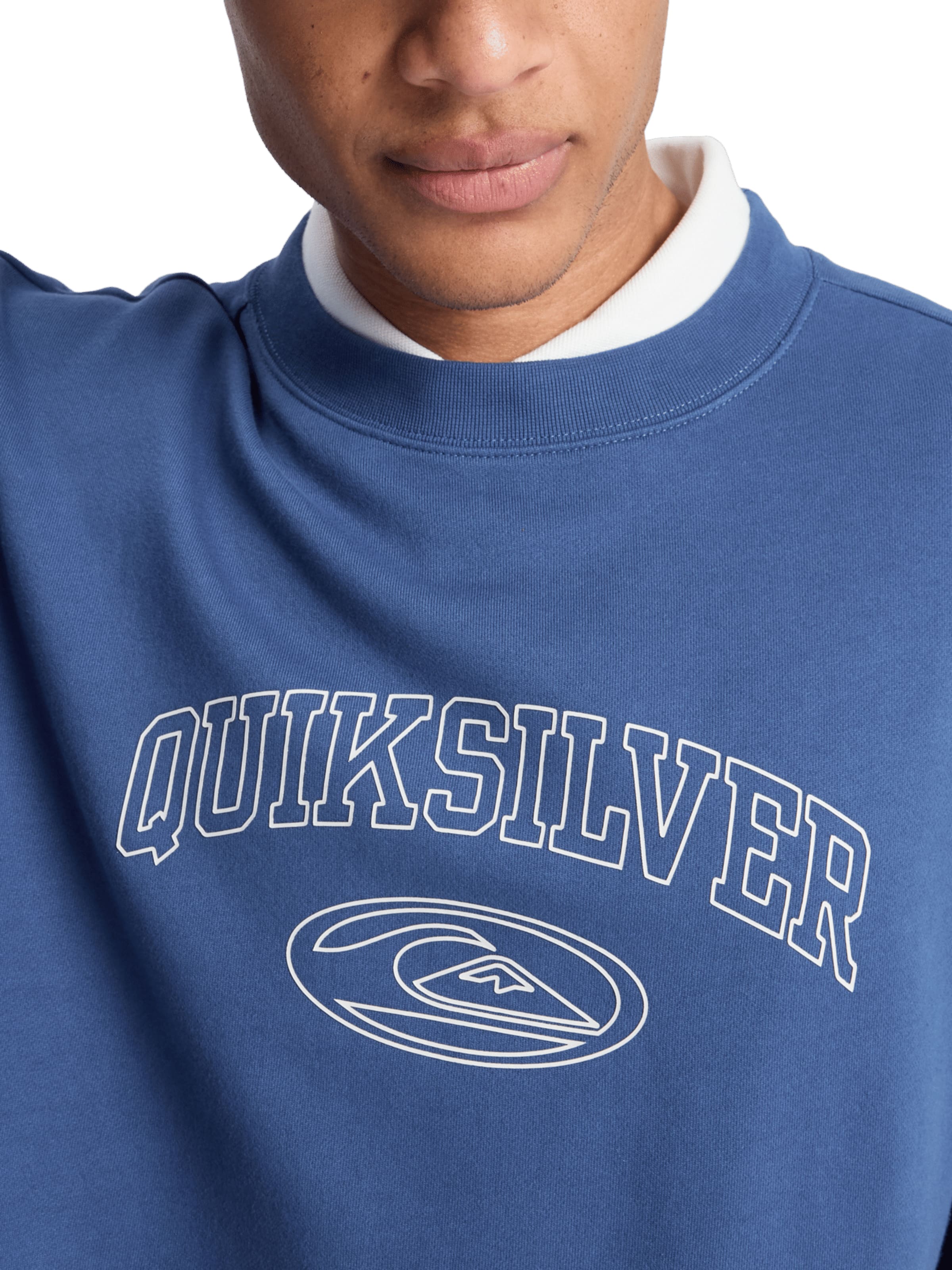 QUIKSILVER Sweatshirt 'New Iconic' in Blau
