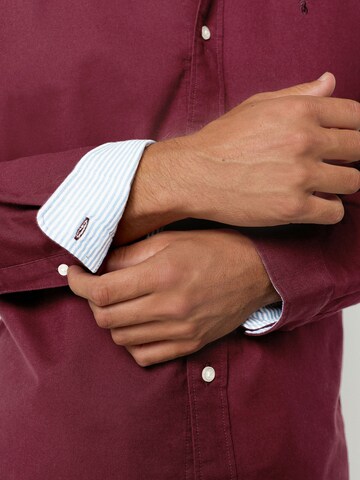 Next Слим Рубашка в Красный