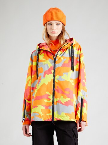 No. 1 Como Between-Season Jacket 'Preci' in Orange: front