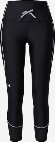 Skinny Pantaloni sport de la UNDER ARMOUR pe negru: față