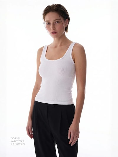 Penti Blusa body em S-M em branco, Vista do artigo