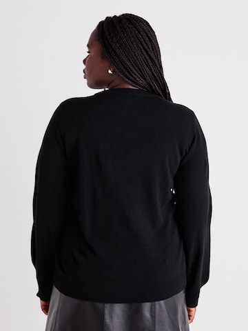 Vero Moda Curve Pulóver 'VMCRUDOLF' - fekete