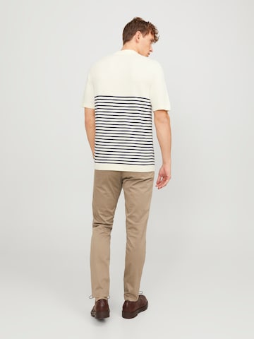 JACK & JONES - Slimfit Calças chino 'JJIMarco JJBowie' em bege