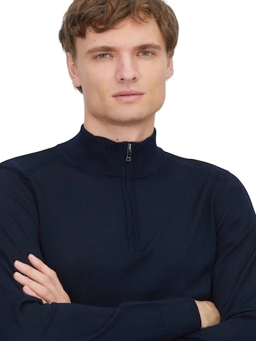 Ramsey Knit cardigan in Blue
