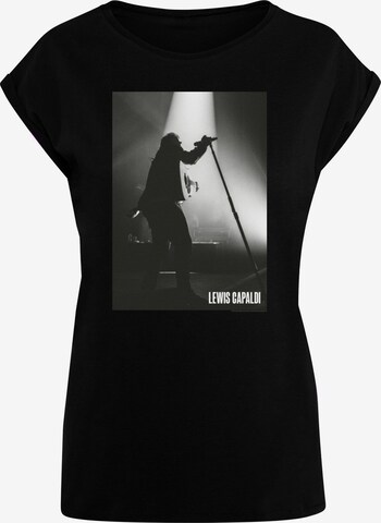 Merchcode Shirt 'Lewis Capaldi - Live Photo' in Black: front