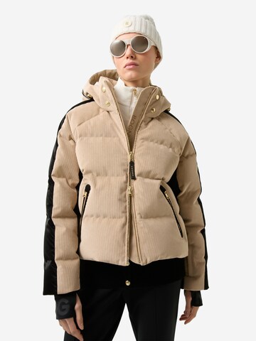 BOGNER Athletic Jacket 'Inka' in Beige: front
