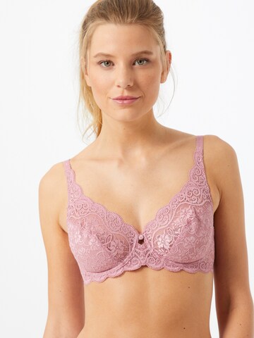 TRIUMPH T-shirt Bra 'Amourette' in Purple: front