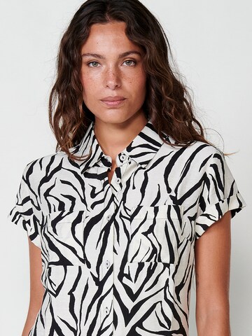 KOROSHI Bluse in Weiß