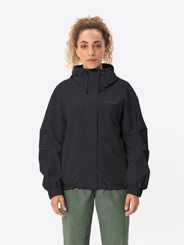 VAUDE Functionele jas 'Mineo' in Zwart: voorkant