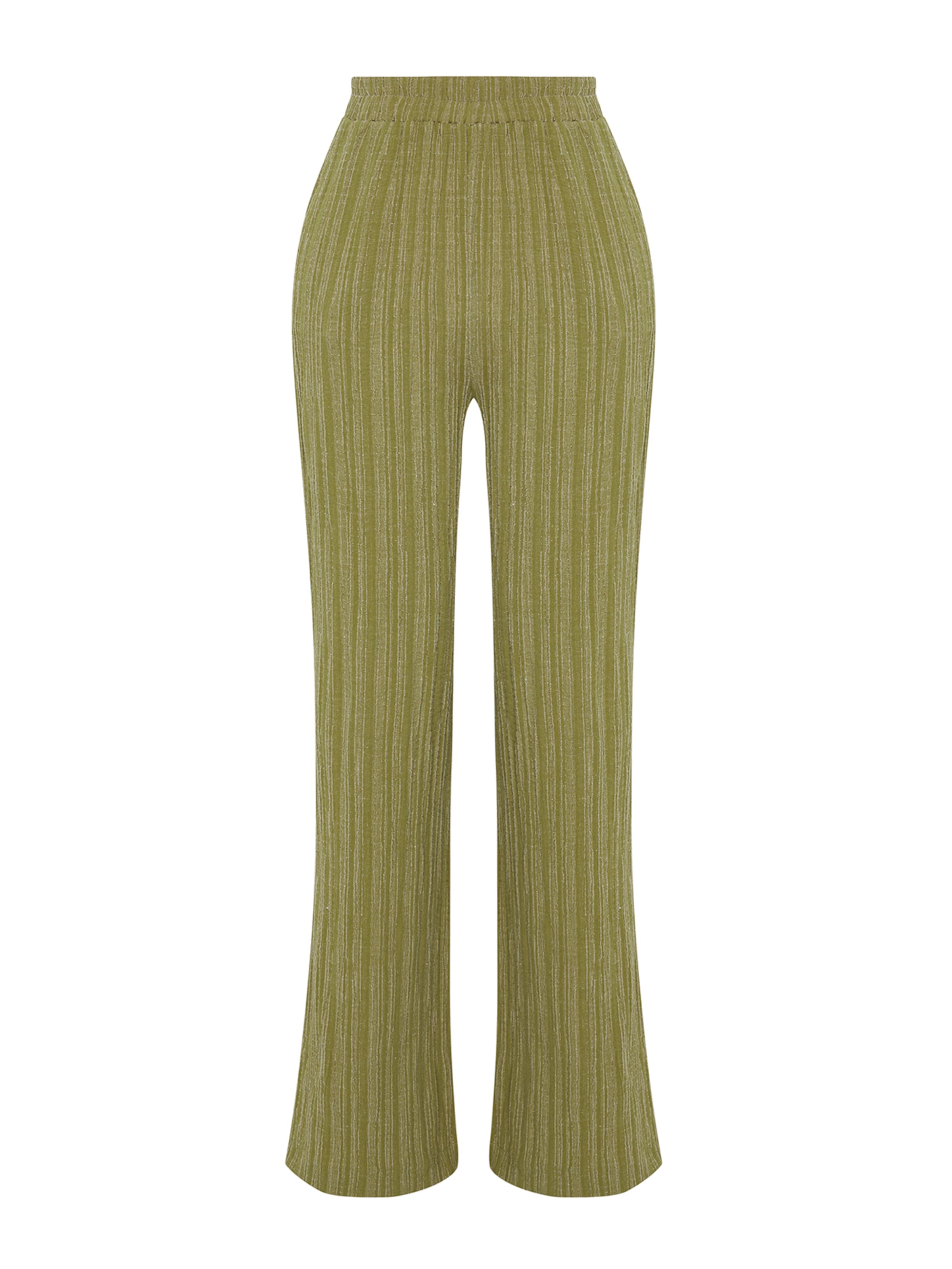 Trendyol Loosefit Nadrág - zöld: elől