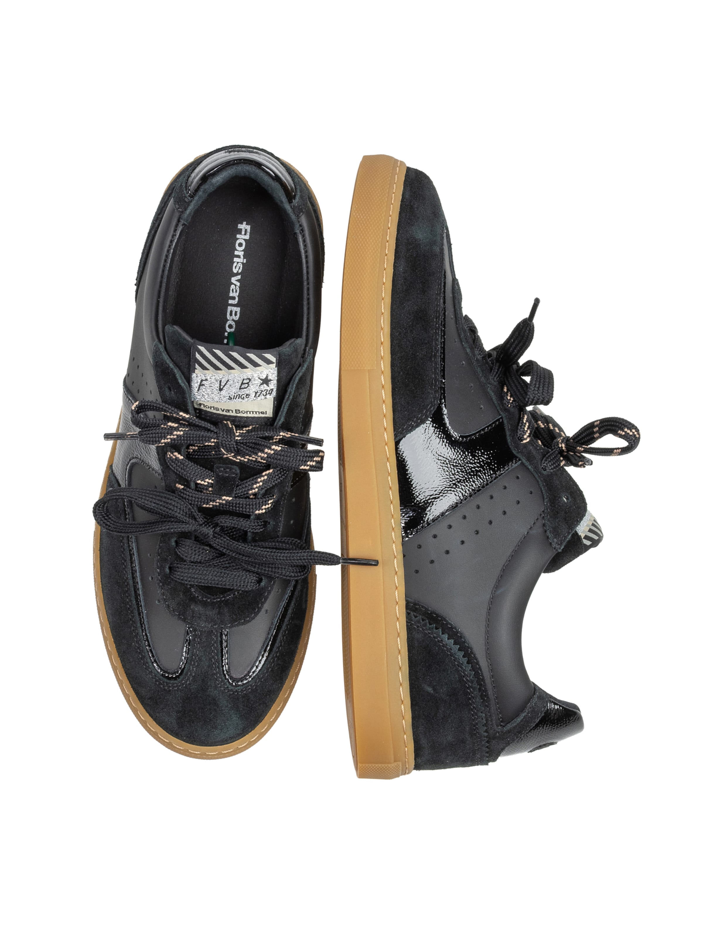 Floris van Bommel Platform trainers 'Minni 04' in Black